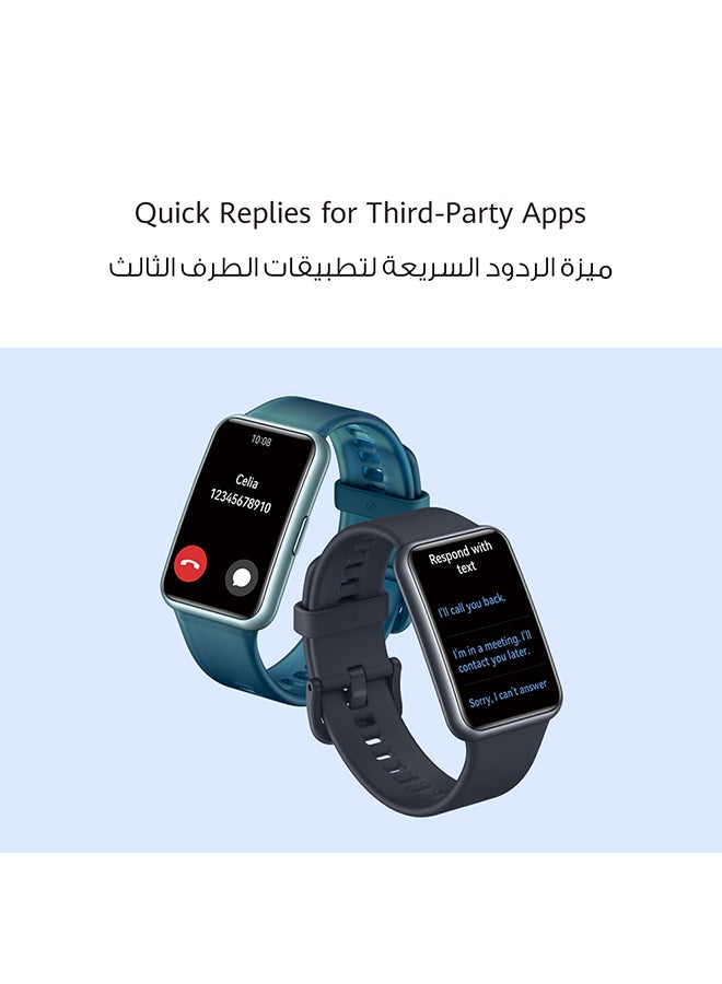 WATCH FIT Special Edition Smart Watch, 1.64-inch HD AMOLED Display, Built-in GPS, Scientific Sleep Tracking, Quick Replies for Third-Party Apps, Compatible with Android & iOS Devices Forest Green