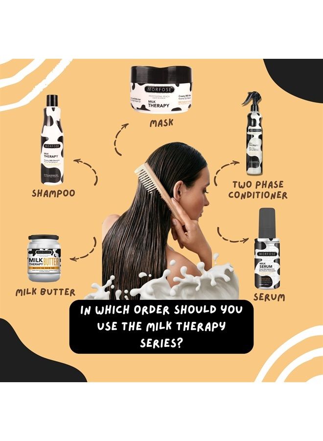 Milk Therapy Spray, Hair Detangler Spray for Women, Leave in Conditioner for Dry Damaged Hair, Heat Protectant for Hair Heat Protectant Spray, Leave in Conditioner for Curly Hair, Heat Protect