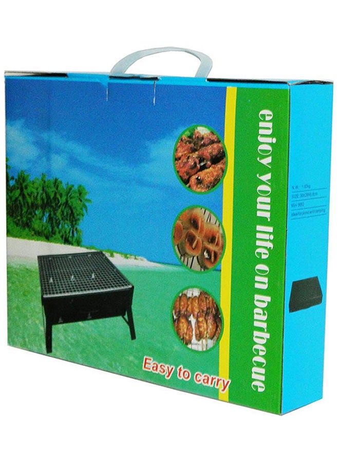 Portable Charcoal Bbq Grill Couple Family Party Outdoor Camping Bbq Tool Environmental Protection Health Black