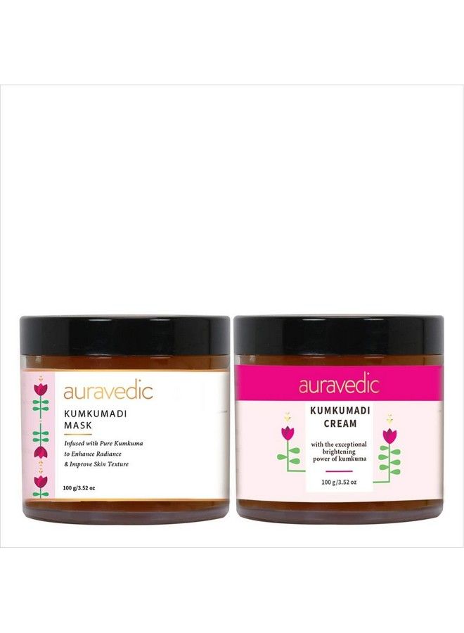 Kumkumadi Total Radiance Kumkumadi Cream & Kumkumadi Mask Each 100 Gm From Kumkumadi Face Oil For Glowing Skin (Combo Of 2)