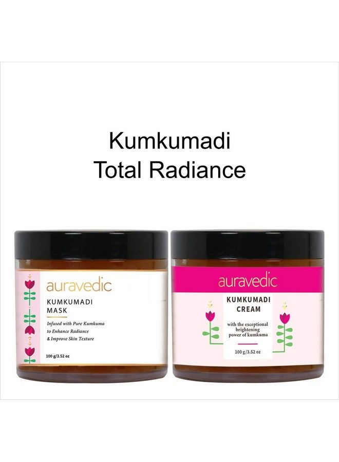 Kumkumadi Total Radiance Kumkumadi Cream & Kumkumadi Mask Each 100 Gm From Kumkumadi Face Oil For Glowing Skin (Combo Of 2)