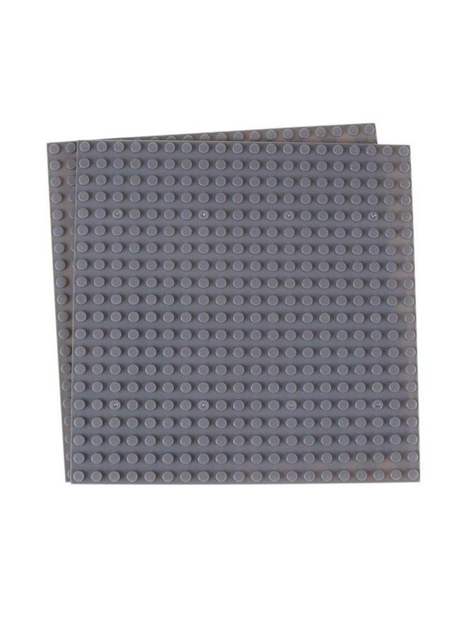 Classic Stackable Baseplates Building Briks For Towers Shelves And More 100% Compatible With All Major Brands Gray 10 Base Plates & 40 Stackers 6X6 Inches