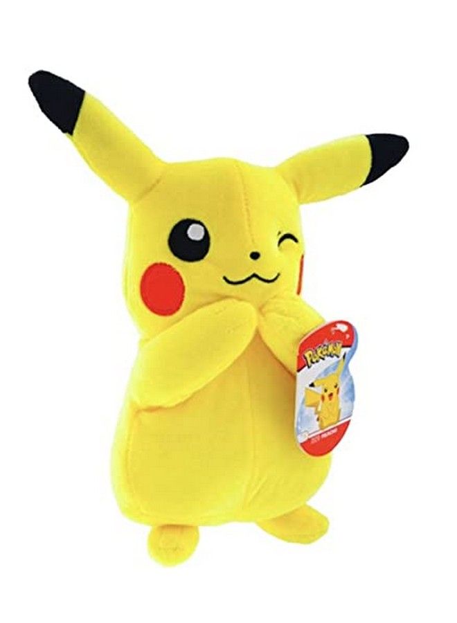 8 Inch Plush Officially Licensed Stuffed Figure Super Soft Cuddly Toy Gift (Pikachu (Winking))