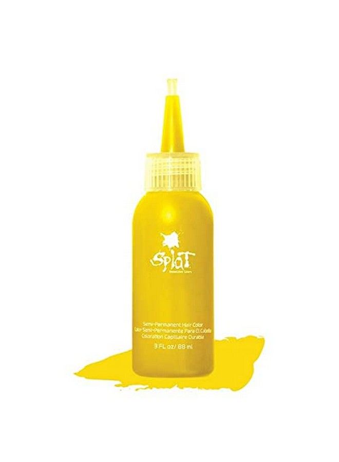 Lemon Drop Semipermanent Hair Color (Yellow) Complete Kit With Bleach & Gloves