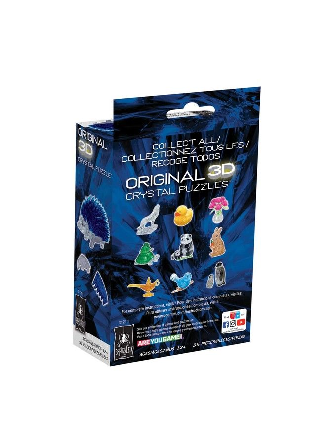 Original 3D Crystal Puzzles ; Hedgehog Standard Original 3D Crystal Puzzle Ages 12 And Up