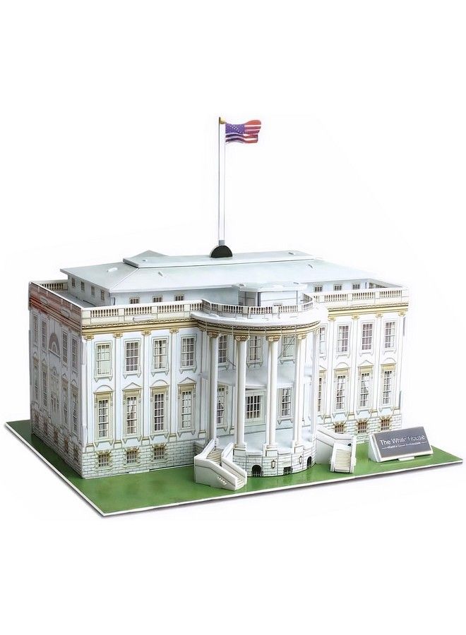 The White House 3D Puzzle Architectural Puzzles For Adults And Kids Building Model Diy Kit 35 Pieces