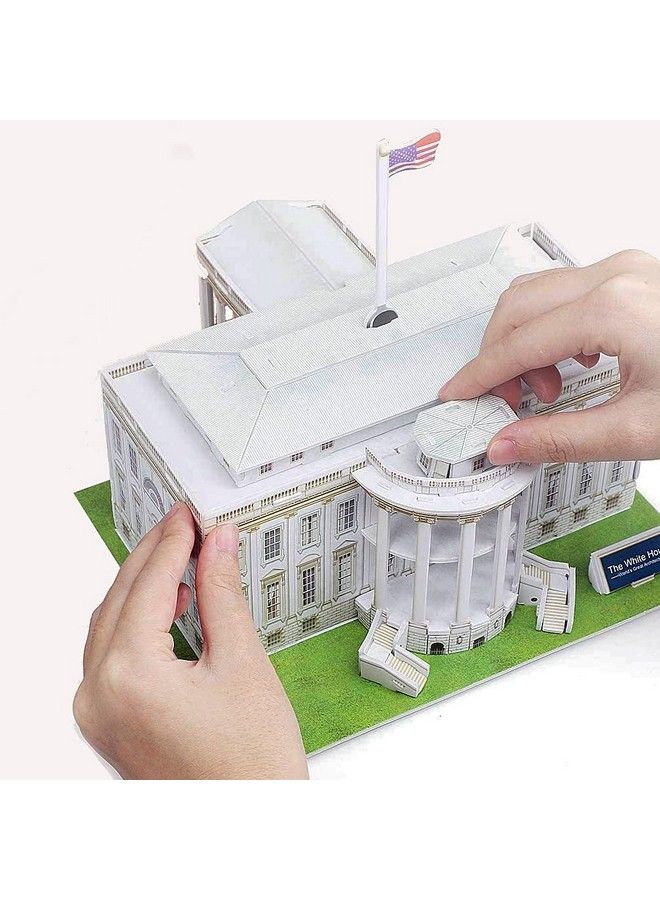 The White House 3D Puzzle Architectural Puzzles For Adults And Kids Building Model Diy Kit 35 Pieces