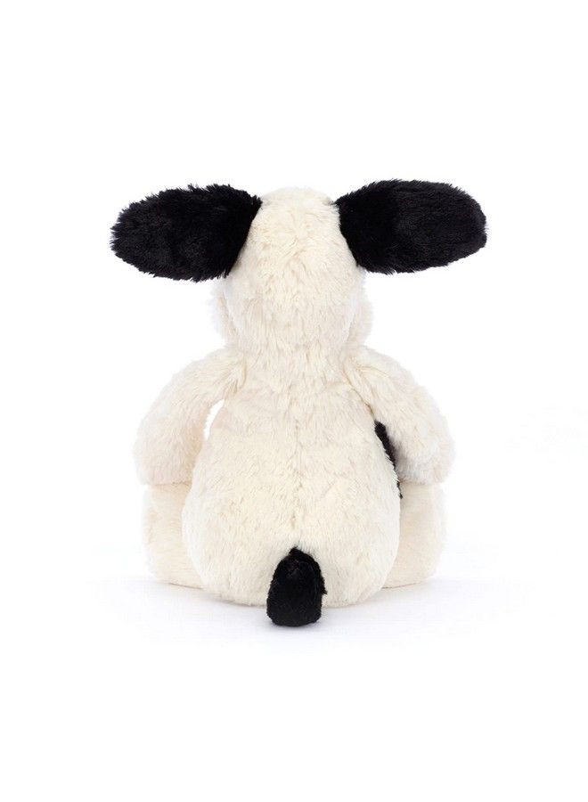 Bashful Black And Cream Puppy Stuffed Animal Medium 12 Inches