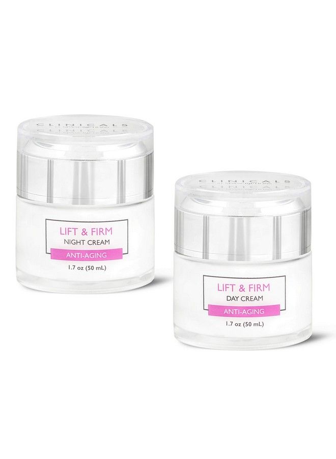 Clinicals Lift & Firm Day & Night Cream Set With Collagen 2 Pack (1.7Oz)
