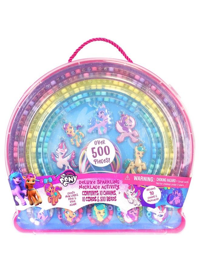 Deluxe Sparkling Necklace Activity Set: My Little Pony Createdesignwear 10 Charm Necklaces Ages 3+