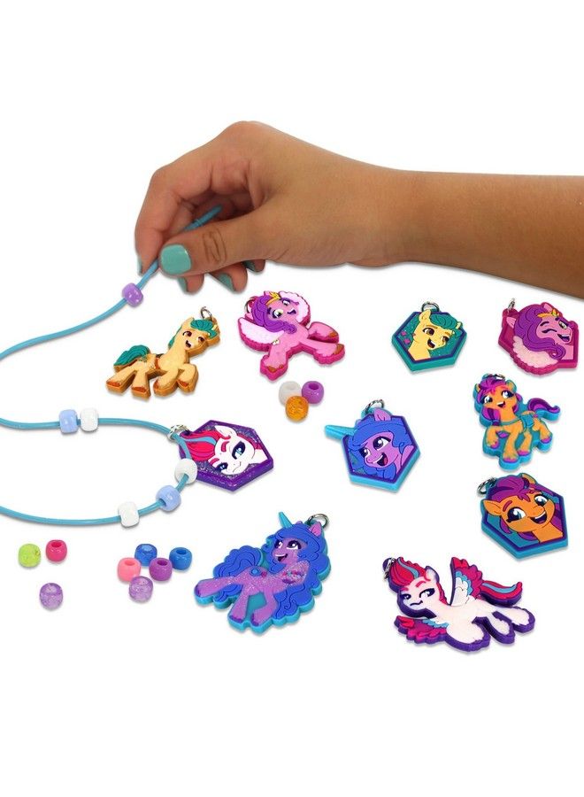 Deluxe Sparkling Necklace Activity Set: My Little Pony Createdesignwear 10 Charm Necklaces Ages 3+