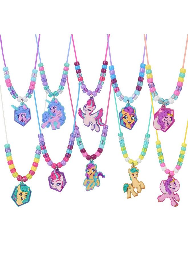 Deluxe Sparkling Necklace Activity Set: My Little Pony Createdesignwear 10 Charm Necklaces Ages 3+