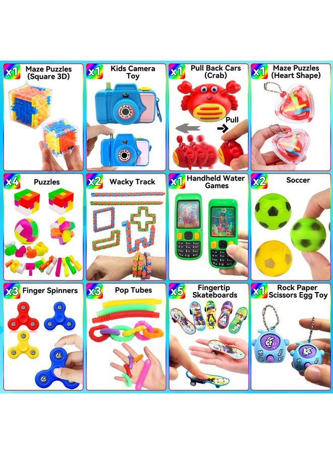 125 Pack Fidget Toys Assortment For Kids 4812Stress&Anxiety Relief Toys For Party Favorstreasure Box Fillersclassroom Prizes Rewardscarnivalpinata Stuffers