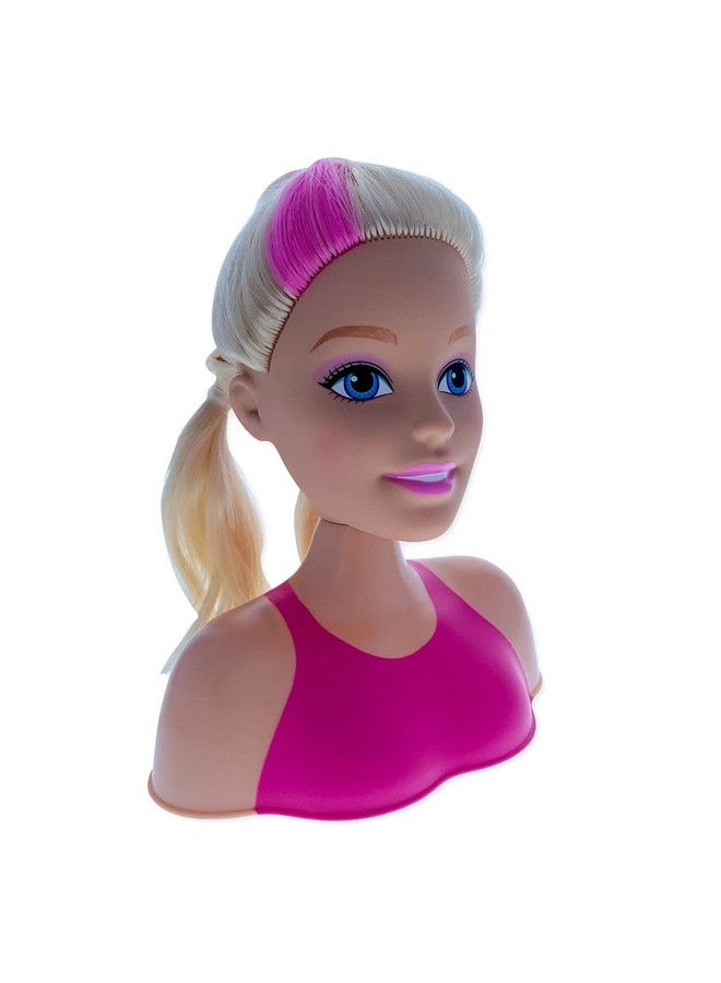 2Pc Barbie Doll Girls Mini Styling Head Pretend Play Dress Up Set