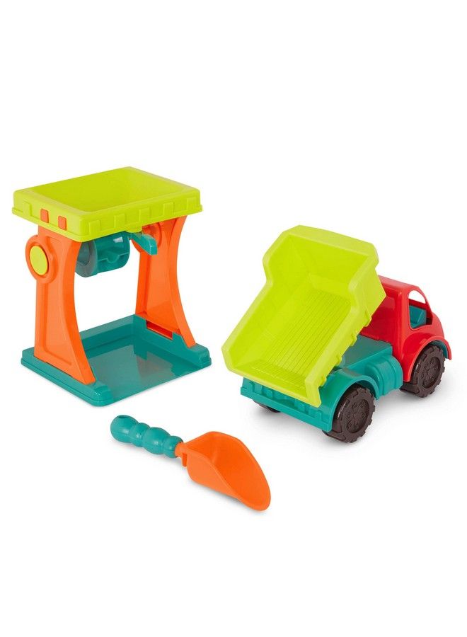 Toys Sandy Sifter Set Sand Mill Playset Toy Sand Mill Dump Truck Shovel Sand & Beach Toys For Toddlers Kids Outdoor Toys 18 Months +