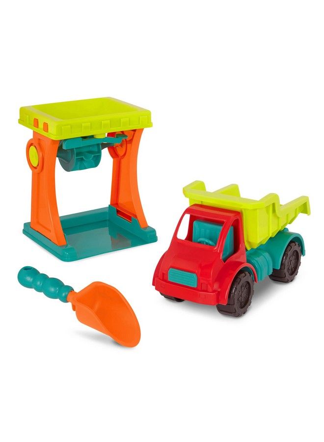Toys Sandy Sifter Set Sand Mill Playset Toy Sand Mill Dump Truck Shovel Sand & Beach Toys For Toddlers Kids Outdoor Toys 18 Months +