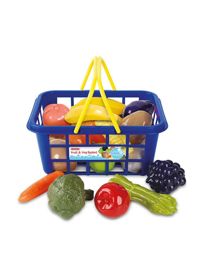 Little Shopper Fruit And Vegetable Toy Basket