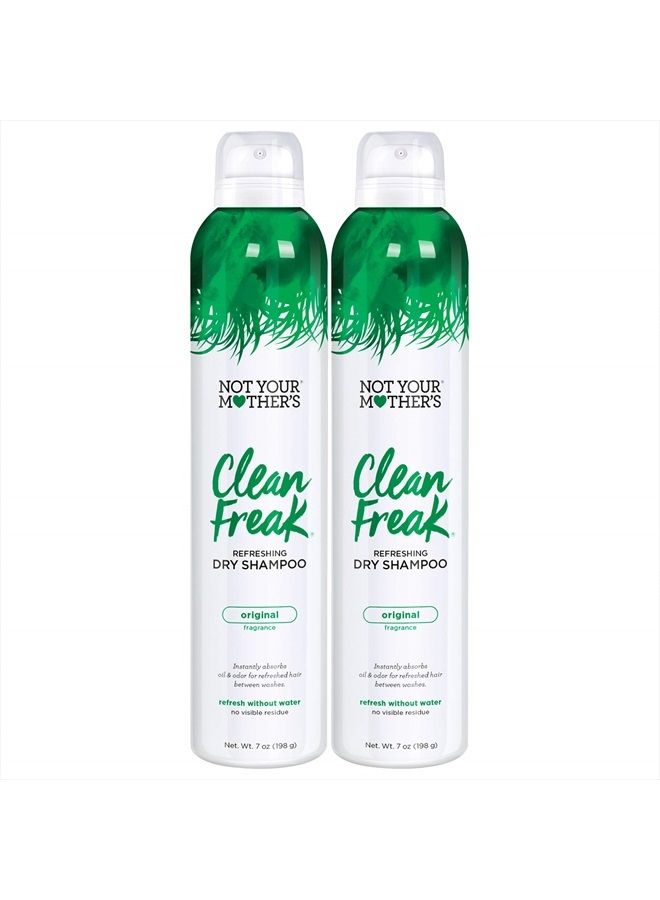 Clean Freak Original Dry Shampoo (2-Pack) - 7 oz - Refreshing Dry Shampoo - Instantly Absorbs Oil for Refreshed Hair