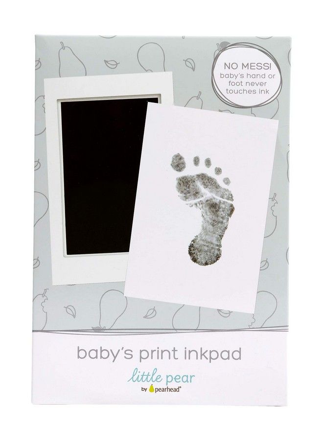 Little Pear Cleantouch Babyprint Ink Pad No Touch Ink Pad For Baby Black Ink