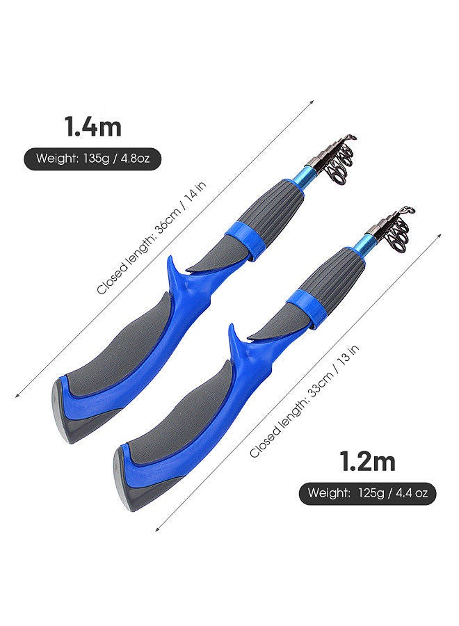 1.2M Carbon Retractable Fishing Rod Boat Ice Fly Lure Fishing Rod Casting Rod
