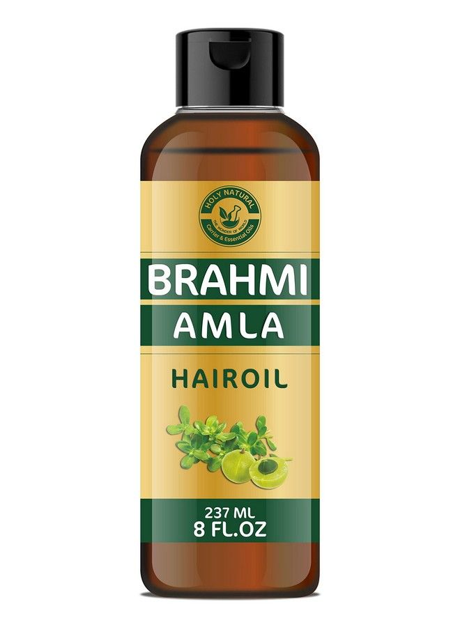 Holy Natural Brahmi Amla Hair Oil (237Ml) Brahmi With Indian Gooseberry Hair Oil For Hair Growth Strong & Healthy Hair.