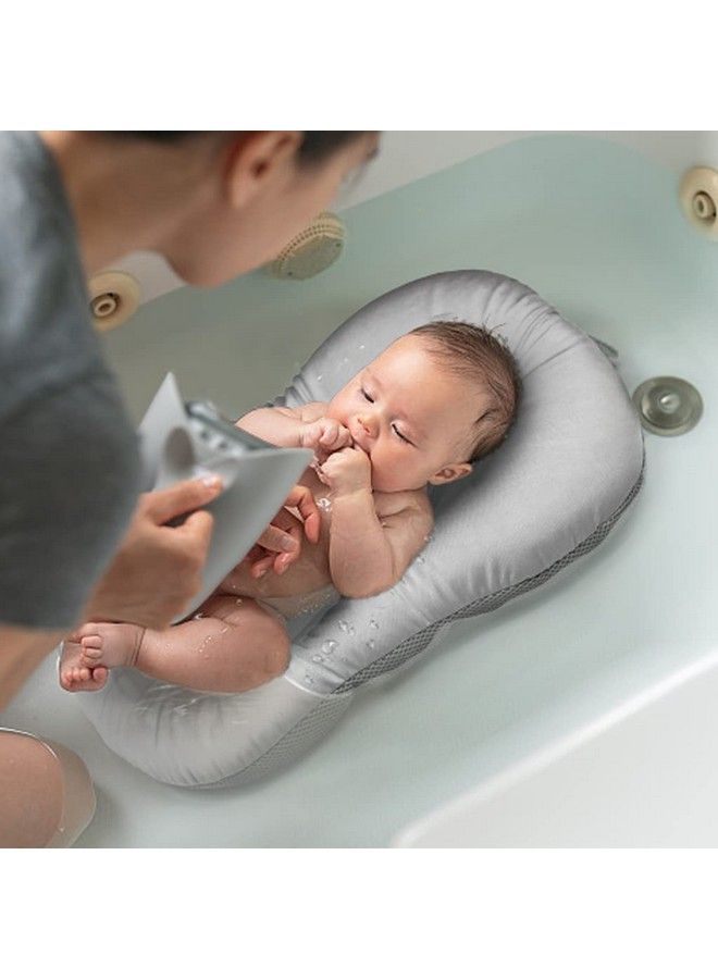 Baby Bath Mat Kakiblin Baby Bath Cushion Soft Antislip Bath Pad Toddler Bath Pillow Grey