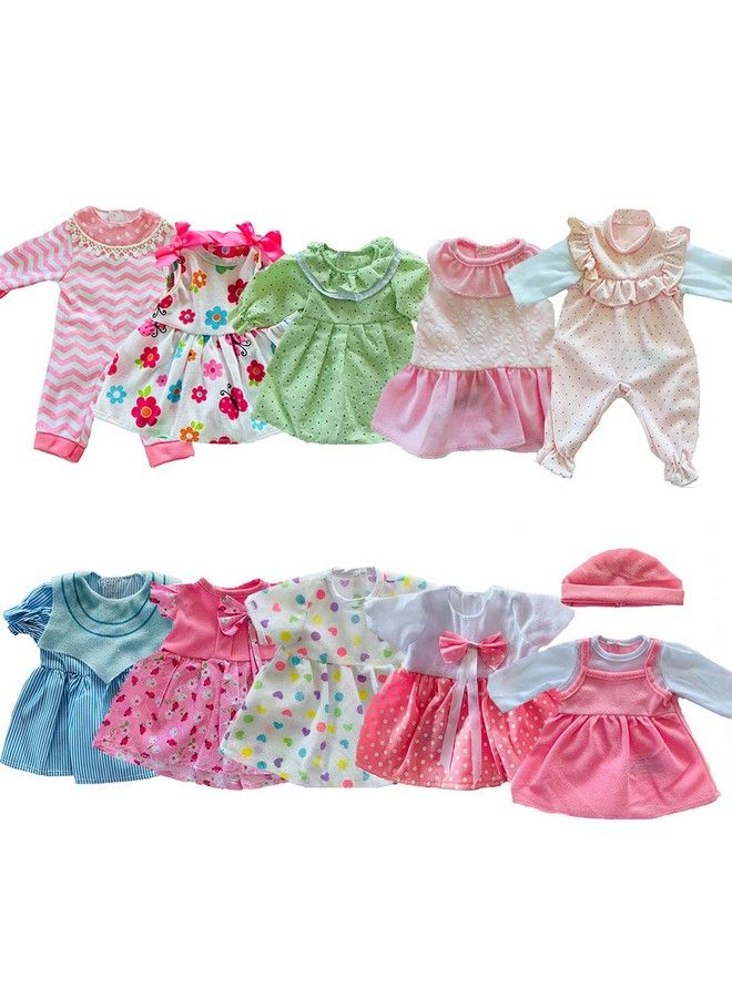 Baby Doll Dress Clothes Costumes 10Pcs Outfits For 1216Inch Doll With 9Pcs Doll Accessories For Doll And Girls