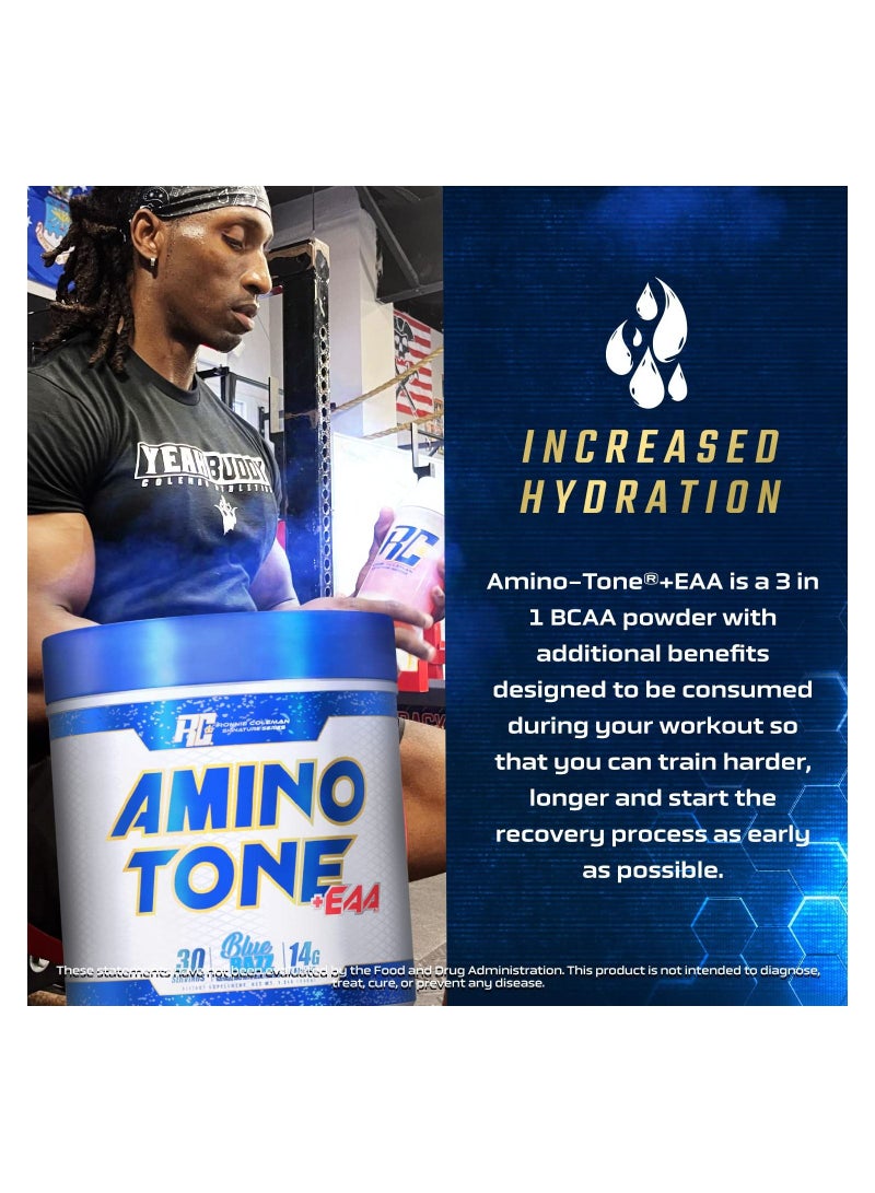 Amino-Tone EAAs Amino Acids Powder with BCAAs, Hydration Essential Amino Acids Post Workout Muscle Recovery, Sour Apple 30 Servings