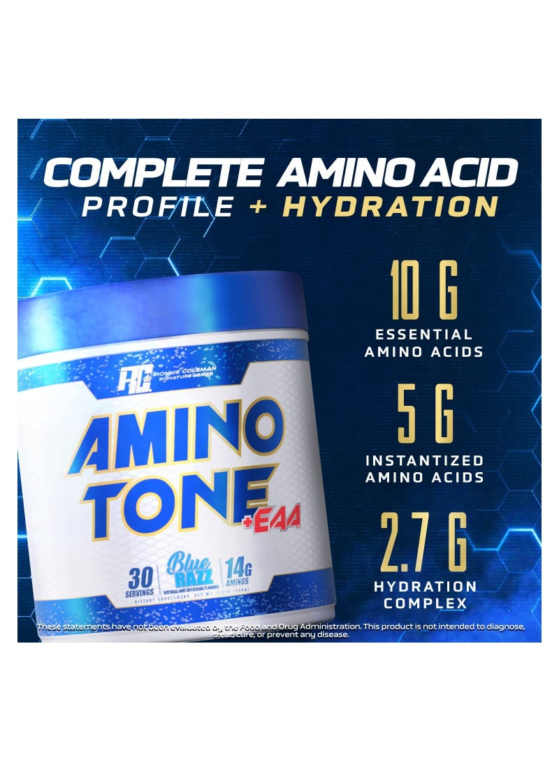 Amino-Tone EAAs Amino Acids Powder with BCAAs, Hydration Essential Amino Acids Post Workout Muscle Recovery, Sour Apple 30 Servings