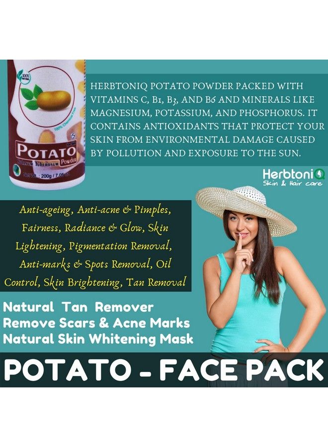 100% Natural Potato Powder Lemon Peel Powder And Beetroot Powder For Face Pack & Hair Pack (500G)