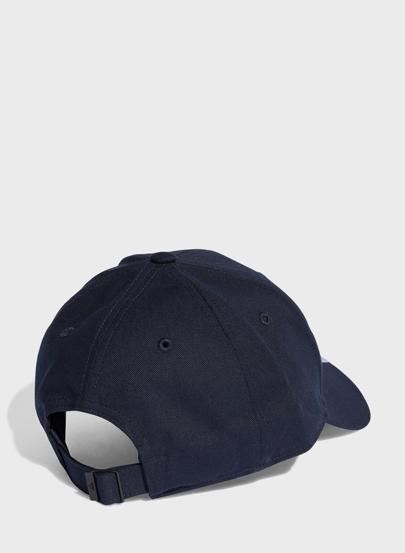 3 Stripes Cotton Twill Baseball Cap