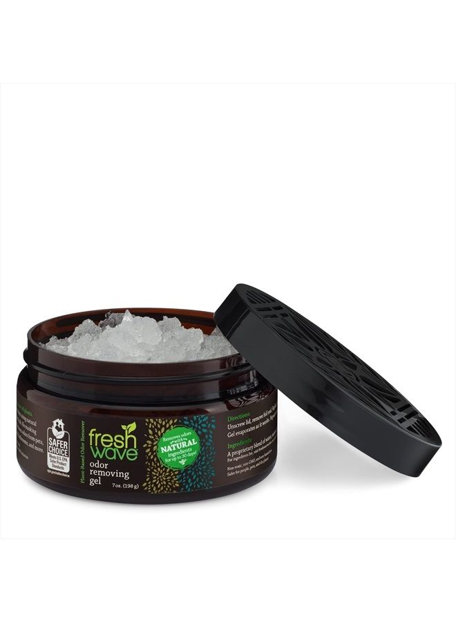 Odor Removing Gel, 15 oz. & 7 oz.| Odor Absorbers for Home | Safer Odor Relief | Natural Plant-Based Odor Eliminator | Every 15 oz. lasts 30-60 Days | For Cooking, Trash & Pets