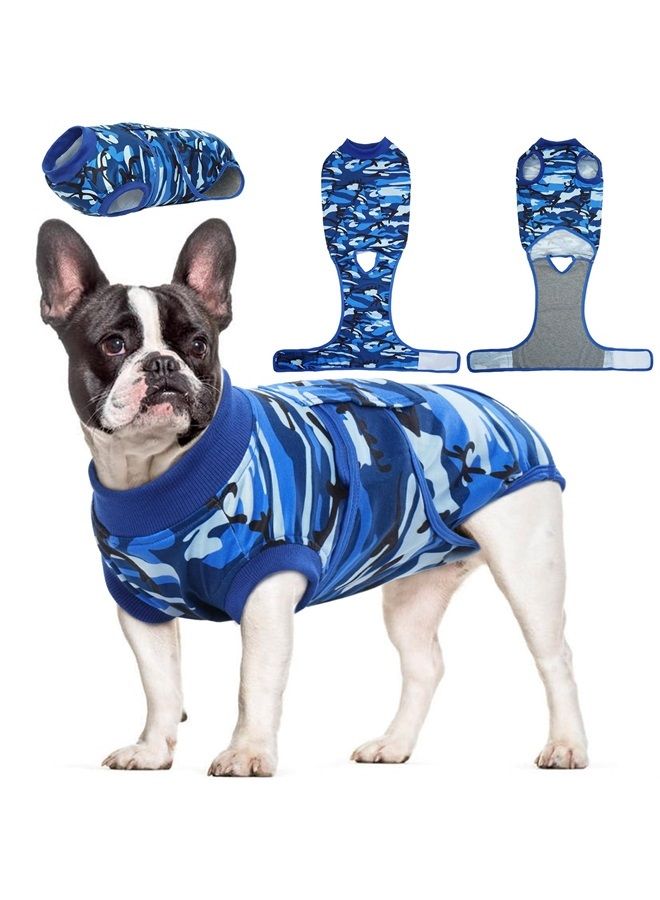 Dog Surgery Recovery Suit, Professional Dog Recovery Suit Dog Surgical Recovery Suit Female Male, Anti-Licking Neutered Spay Onesie for Small Medium Large Dogs Puppy E-Collar &Cone Alternative