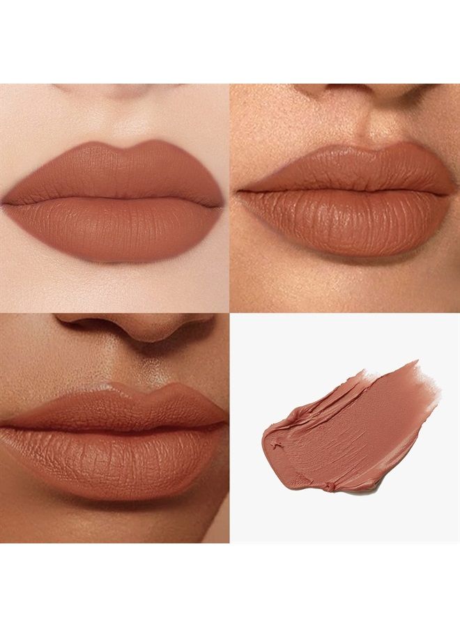 CATKIN Liquid Lipstick Lip Gloss Lightness Pretty Semimatte Waterproof Long Lasting Satin Nourish Moisturizing Smooth Soft (C08)