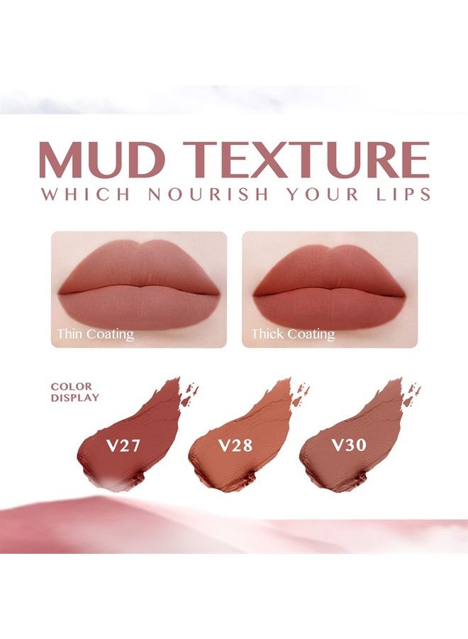 CATKIN Liquid Lipstick Lip Gloss Lightness Pretty Semimatte Waterproof Long Lasting Satin Nourish Moisturizing Smooth Soft (C08)