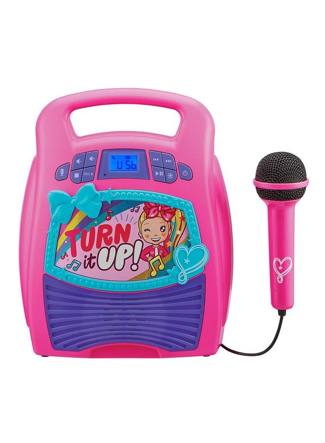 Jojo Siwa Bluetooth Karaoke Machine Portable Bluetooth Party Speaker With Microphone For Kids Speaker With Usb Port To Play Music