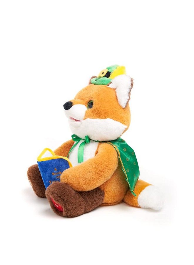 Sir Frederick The Storyteller ; Fox Animated Storytelling Stuffed Animal Plush Toy Reads 5 Fairy Tales Mouth Movement Swaying Motion Lights Up 12 Inches