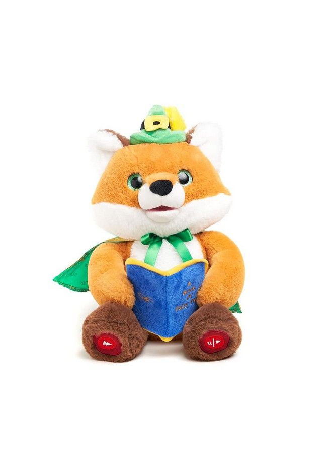 Sir Frederick The Storyteller ; Fox Animated Storytelling Stuffed Animal Plush Toy Reads 5 Fairy Tales Mouth Movement Swaying Motion Lights Up 12 Inches