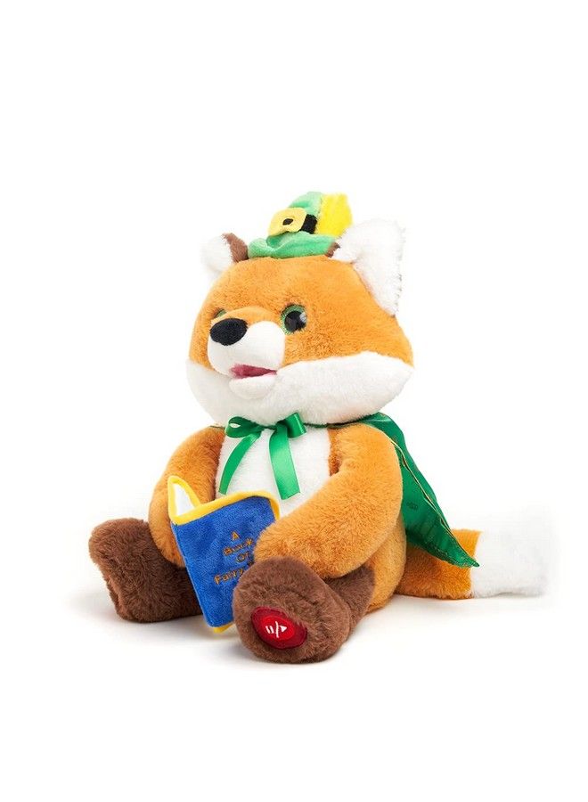 Sir Frederick The Storyteller ; Fox Animated Storytelling Stuffed Animal Plush Toy Reads 5 Fairy Tales Mouth Movement Swaying Motion Lights Up 12 Inches