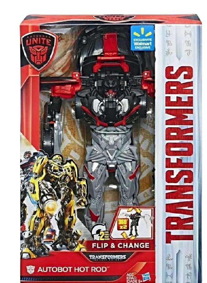 Transformers: The Last Knight Autobots Unite 11-inch Flip & Change Autobot Hot Rod