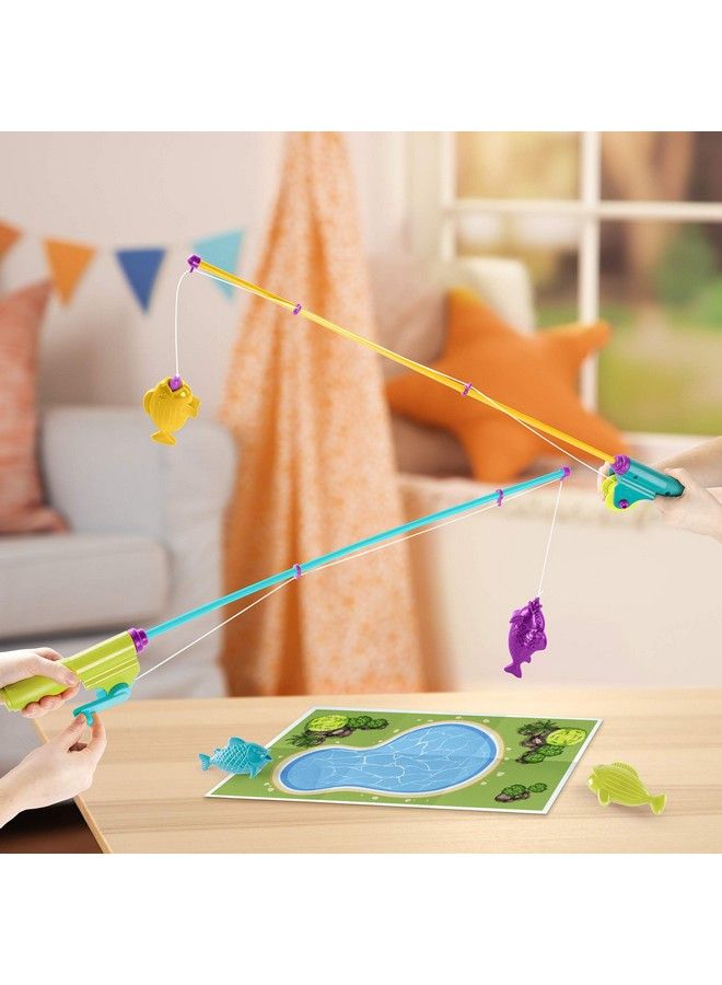 Magnetic Fishing Set Outdoor Toy Fishing Game With 2 Magnetic Rods & 4 Fish For Kids 3 Years+ (6Pcs)