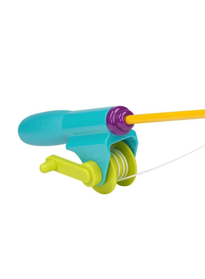 Magnetic Fishing Set Outdoor Toy Fishing Game With 2 Magnetic Rods & 4 Fish For Kids 3 Years+ (6Pcs)