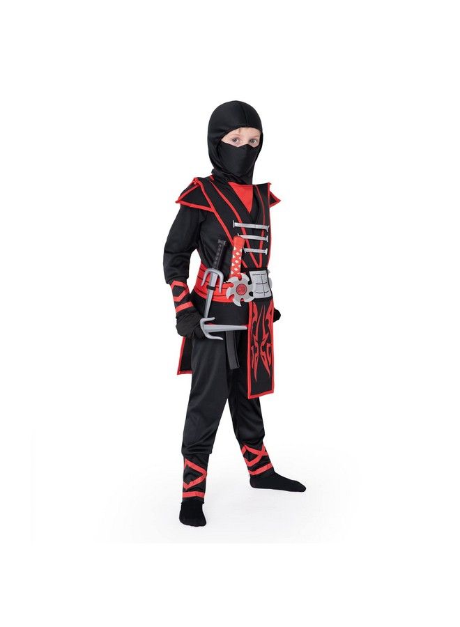 Child Boy Red Ninja Samurai Costume (Small (57Yr))