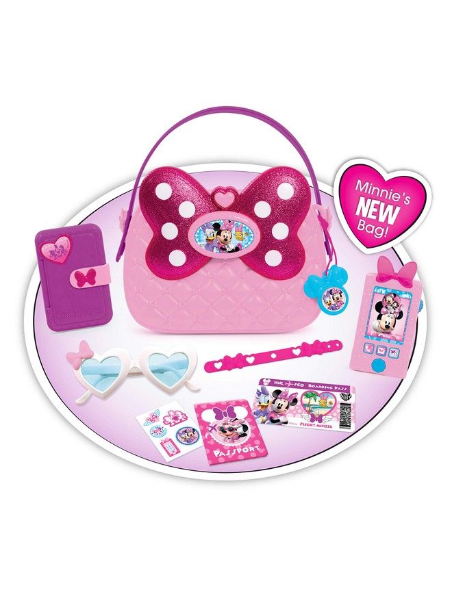 Disney Junior Happy Helpers Bag Set 9 Piece Pretend Play Purse With Lights And Sounds Cell Phone Sunglasses And Accessories By Just Play