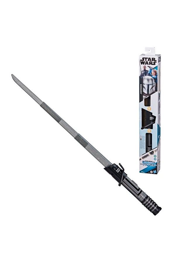 Lightsaber Forge Darksaber Electronic Extendable Black Lightsaber Toy Customizable Roleplay Toy For Kids Ages 4 And Up