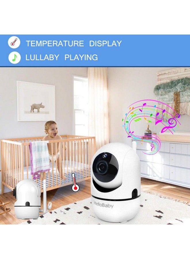 Video Baby Monitor With Remote Camera Pantiltzoom 3.2 Color Lcd Screen Infrared Night Vision Temperature Display Lullaby Two Way Audio