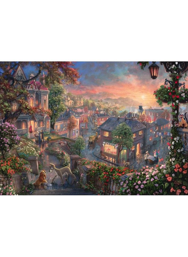 Thomas Kinkade: Disney Lady And The Tramp Jigsaw Puzzle (1000Piece)
