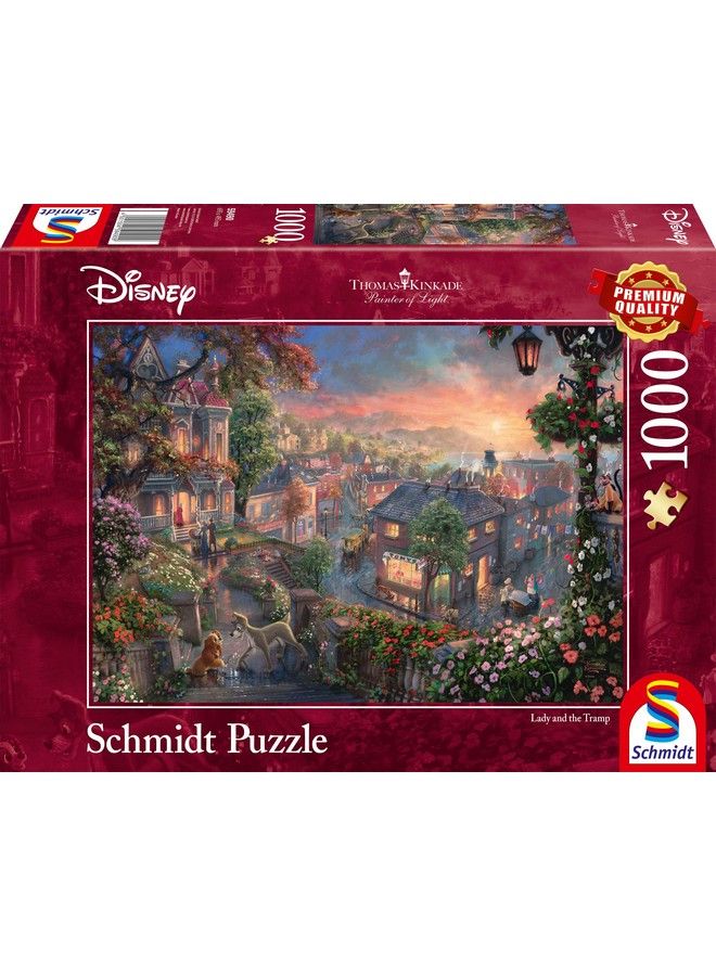 Thomas Kinkade: Disney Lady And The Tramp Jigsaw Puzzle (1000Piece)