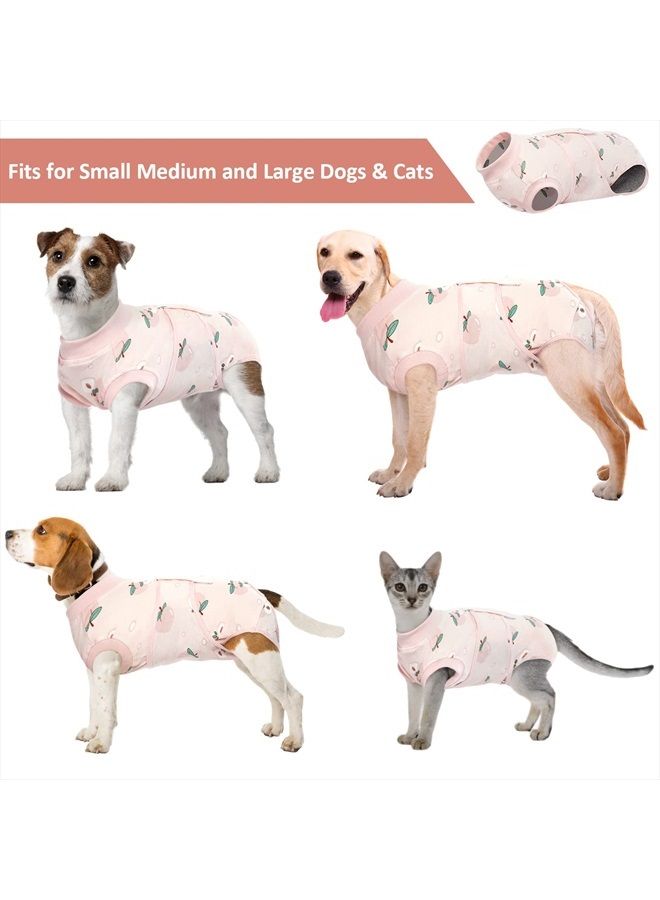 Recovery Suit for Dogs Cats After Surgery, Professional Pet Recovery Shirt Dog Abdominal Wounds Bandages, Substitute E-Collar & Cone,Prevent Licking Dog Onesies Pet Surgery Recovery Suit