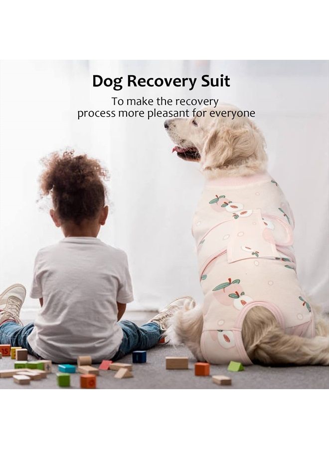 Recovery Suit for Dogs Cats After Surgery, Professional Pet Recovery Shirt Dog Abdominal Wounds Bandages, Substitute E-Collar & Cone,Prevent Licking Dog Onesies Pet Surgery Recovery Suit